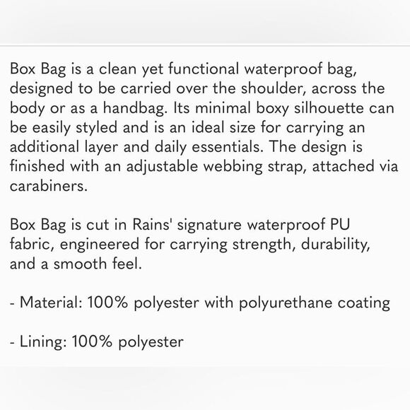 NWT RAINS Micro Box Bag Mini Crossbody Shoulder Bag Candy Pink Water Resistant - Picture 11 of 11